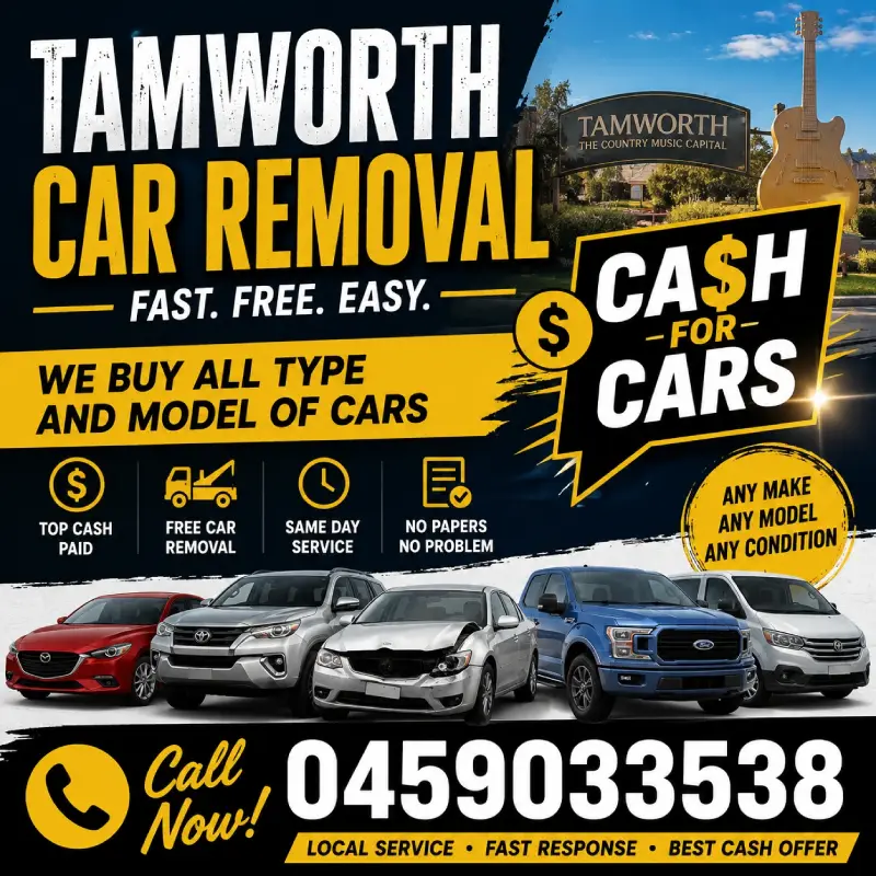 Free car removal Quirindi NSW